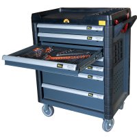 Szafka Narzędziowa Wózek Warsztatowy 7 szuflad Well Kraft LD-307T-404 elementów Szafka Narzędziowa Wózek Warsztatowy 7 szuflad Well Kraft LD-307T-404 elementów