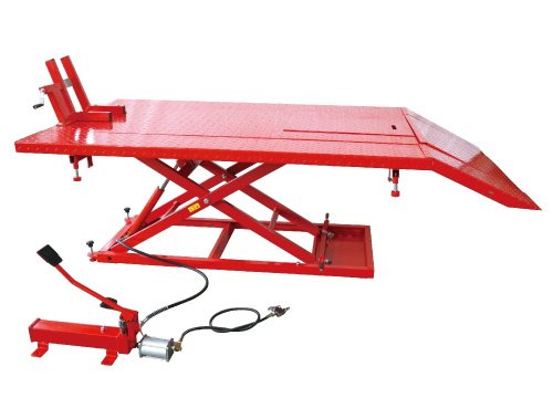 Podnośnik nożycowy hydrauliczny motocyklowy z pompką nożną 680 kg Well Kraft HW MLT1500Q