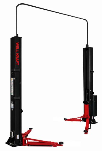 Podnośnik dwukolumnowy 4 t z bezlinową synchronizacją Well Kraft WK2240S