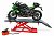 Podnośnik nożycowy hydrauliczny motocyklowy z pompką nożną 680 kg Well Kraft HW MLT1500Q