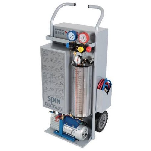 Мобильная станция для заправки автокондиционеров R134a Spin Mono Clima Bipower 12V