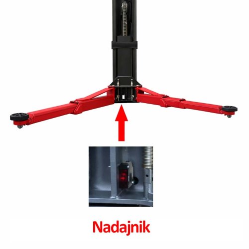 Podnośnik dwukolumnowy 4 t z bezlinową synchronizacją Well Kraft WK2240S